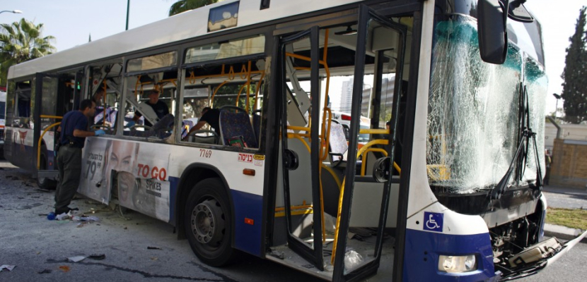 انفجار قنبلة على متن حافلة في اسرائيل دون وقوع إصابات