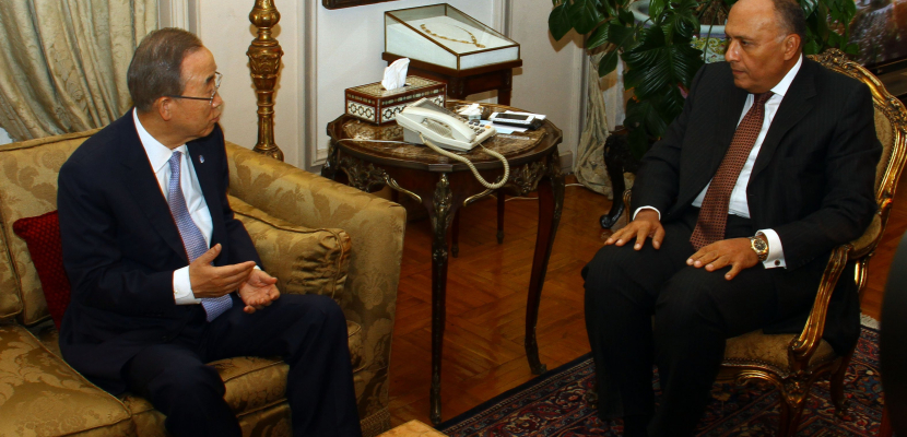 وزير الخارجية يلتقى بان كي مون في نيويورك