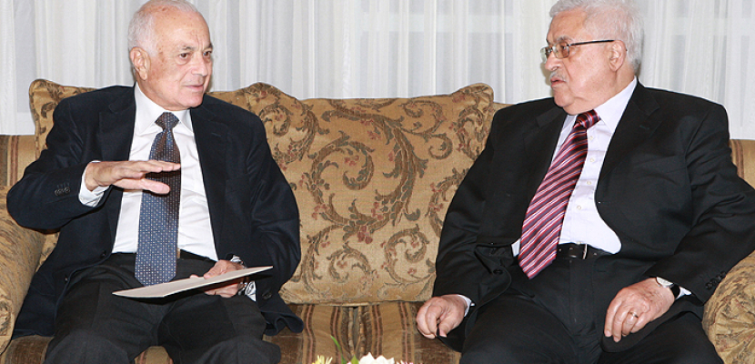 عباس يبحث مع العربي تطورات الأوضاع فى فلسطين