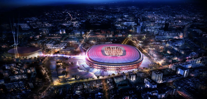 برشلونة يكشف عن تصميم ملعبه الجديد “نو كامب نو”