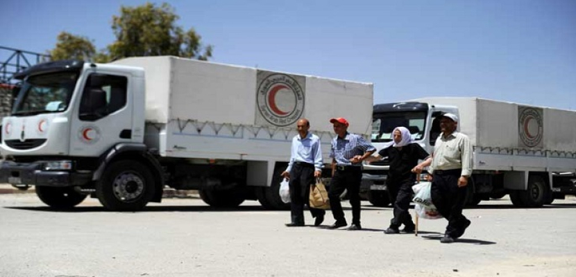 الأمم المتحدة: وصول قافلة مساعدات إلى منطقة الوعر المحاصرة بحمص السورية
