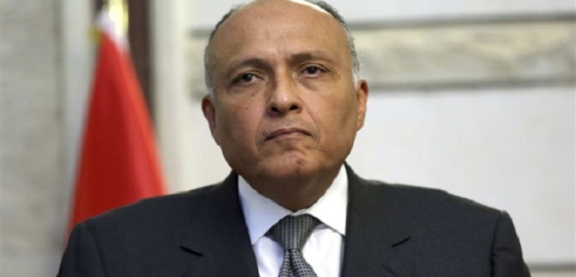 شكري يعود إلى القاهرة بعد المشاركة في اجتماع وزراء خارجية الدول الداعية لمكافحة الإرهاب