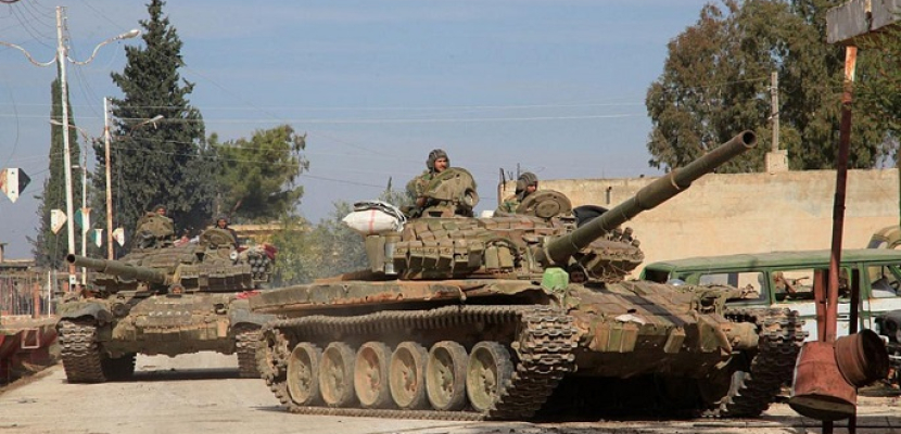 الجيش السوري يوجه ضربات مركزة على تحركات ومواقع الجماعات الإرهابية بريف حماة