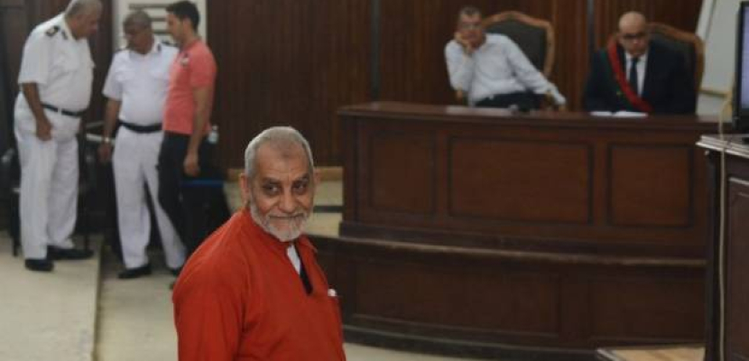الجنايات تواصل اليوم محاكمة بديع و738 متهما في “فض اعتصام رابعة”