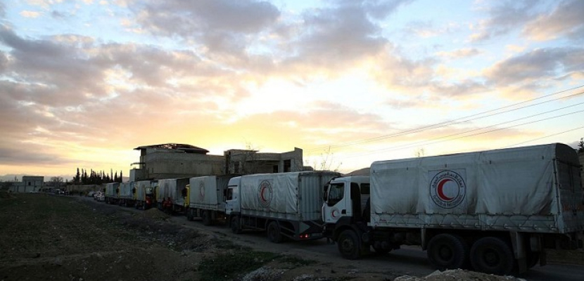 قافلة مساعدات أممية ترفض دخول ريف حمص بسبب القصف