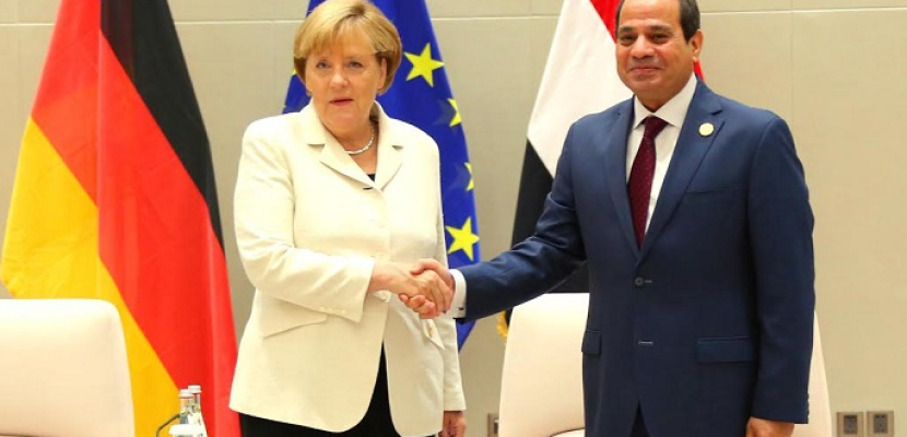 الرئاسة : قمة مصرية ألمانية بالقاهرة غدا