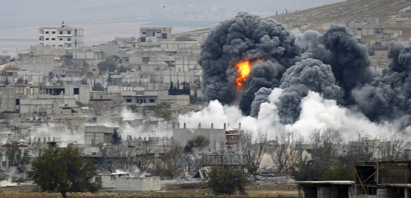 الطيران السورى يستهدف مواقع فى فى حلب ودير الزور