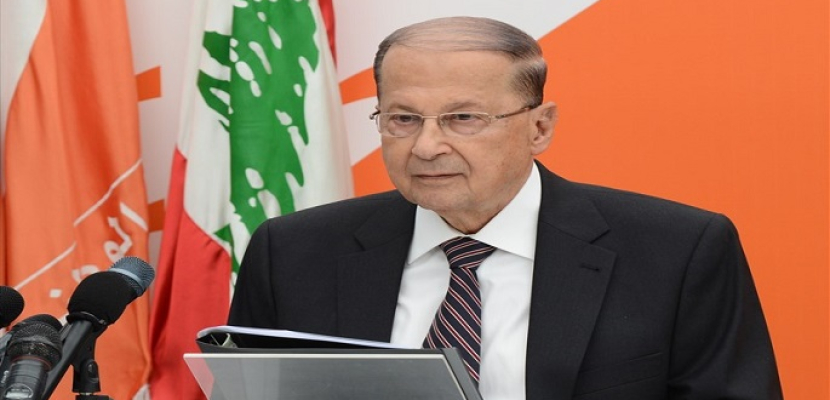 الرئيس اللبناني: تصريحات إسرائيل بشأن “البلوك 9 تهديد للبنان”