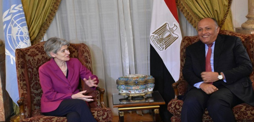 وزير الخارجية يعرب عن اعتزاز مصر بالتعاون مع اليونسكو