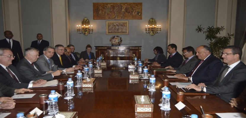 وزير الخارجية يبحث مع وفد الكونجرس الأمريكي برنامج الإصلاح الاقتصادي في مصر