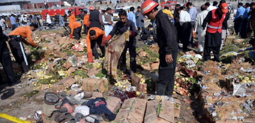 ارتفاع حصيلة ضحايا انفجار بسوق فى باكستان إلى 6 قتلى و 50 مصابا