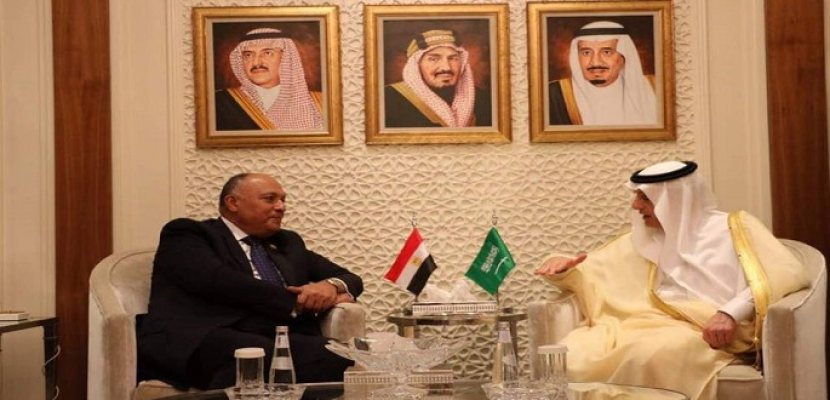وزير الخارجية يجري محادثات سياسية مع نظيره السعودي في الرياض