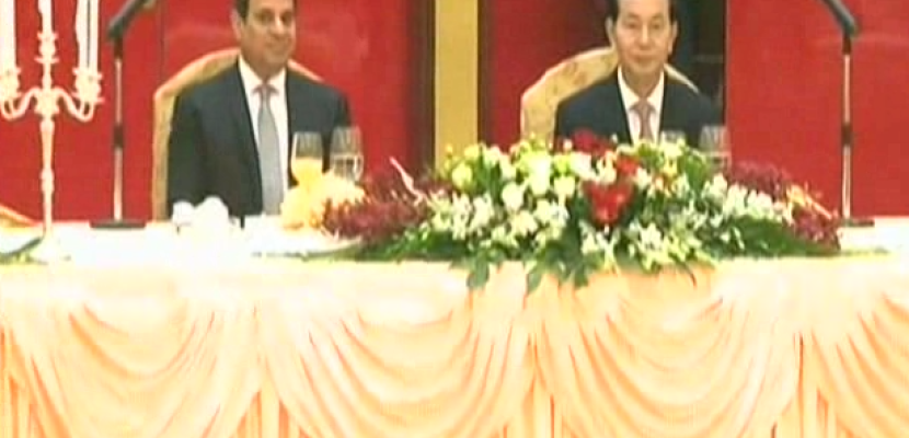 فعاليات حفل عشاء يقيمه الرئيس الفيتنامي على شرف الرئيس السيسي 06-09-2017