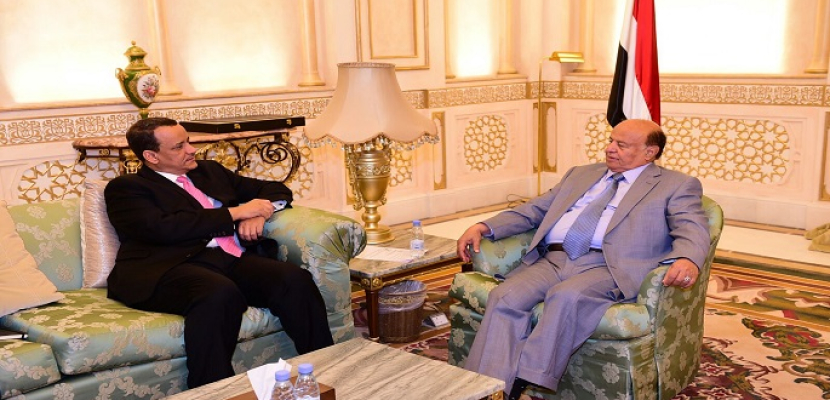 الرئيس اليمني يلتقي ولد الشيخ ويجدد حرصه الدائم على السلام