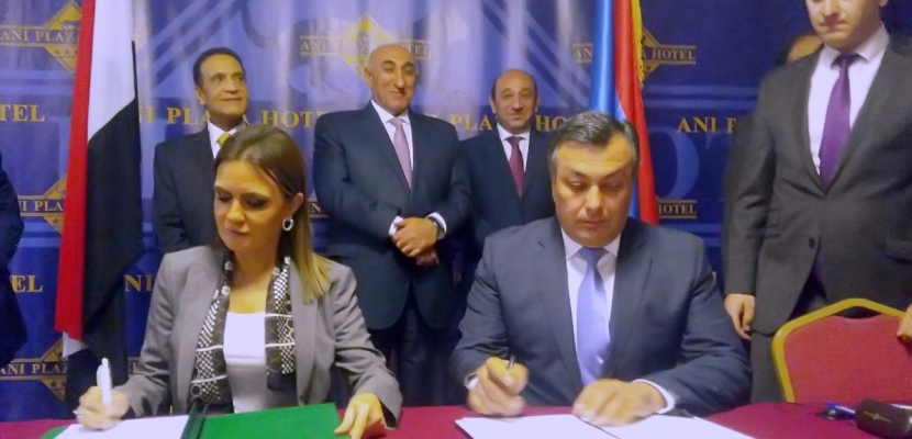بالصور.. نصر توقع 7 اتفاقيات مع أرمينيا فى ختام أعمال اللجنة المشتركة المصرية الأرمينية