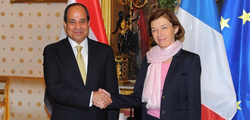 بالصور .. السيسى يلتقى وزيرة الدفاع الفرنسية ويشيد بالتعاون المثمر مع باريس فى المجال العسكرى