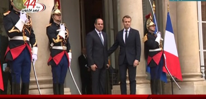انطلاق القمة المصرية – الفرنسية بالاليزية .. والسيسى وماكرون يشهدان التوقيع على 17 اتفاقية