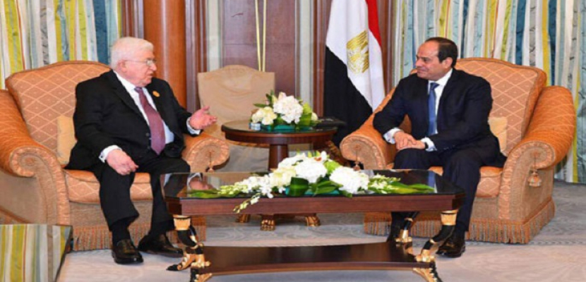 الرئيس العراقي يعزي السيسي في ضحايا الهجوم الإرهابي على مسجد الروضة