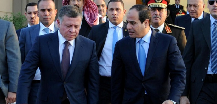 العاهل الأردني يعزي الرئيس السيسي في ضحايا الاعتداء الإرهابي على مسجد الروضة
