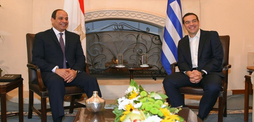 بالصور.. السيسى يبحث مع رئيس وزراء اليونان تعزيز العلاقات الثنائية وقضايا المنطقة