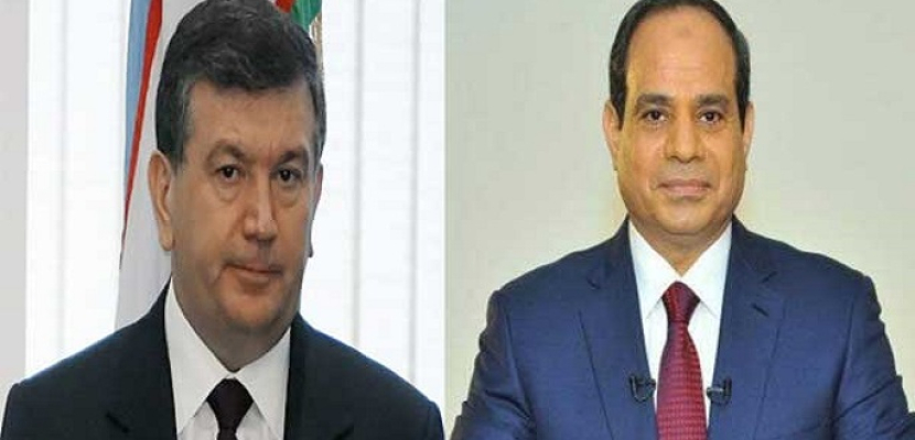 رئيس أوزبكستان يعزي السيسي في ضحايا حادث الروضة