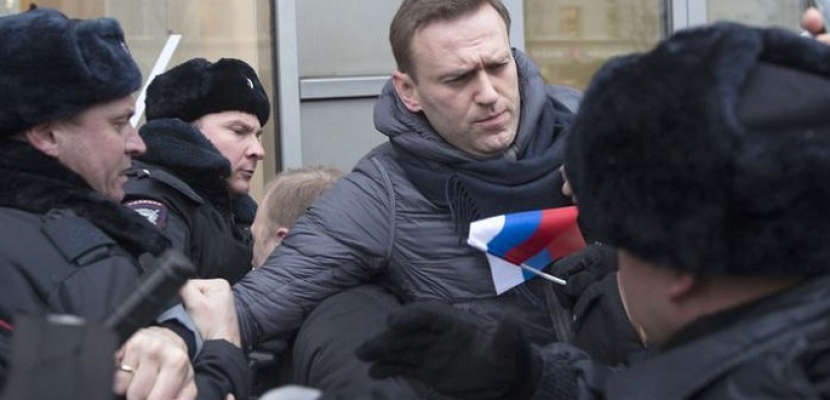 الشرطة الروسية تعتقل الزعيم المعارض نافالني