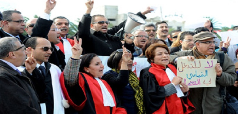«يوم غضب» لقضاة تونس ومحاميها ضد ممارسات النقابات الأمنية