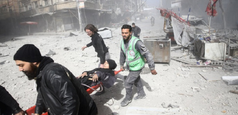 ارتفاع حصيلة قتلى القصف الجوي علي الغوطة الشرقية إلي 87 شخصا خلال 24 ساعة