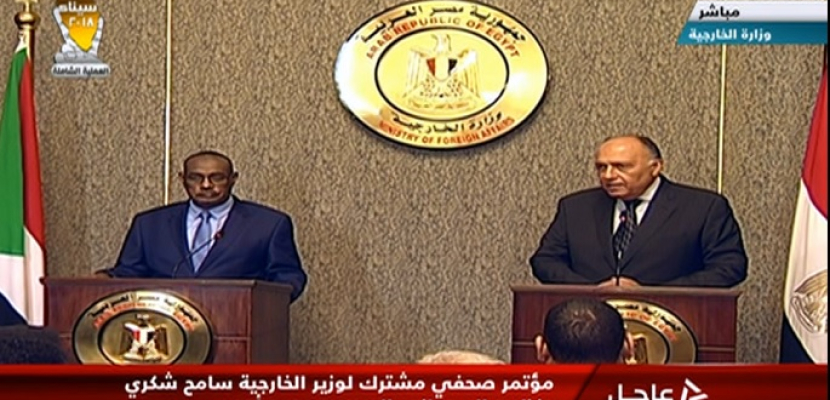 بالفيديو.. شكري ونظيره السوداني يتفقان على إعداد اللجنة العليا المشتركة بين البلدين