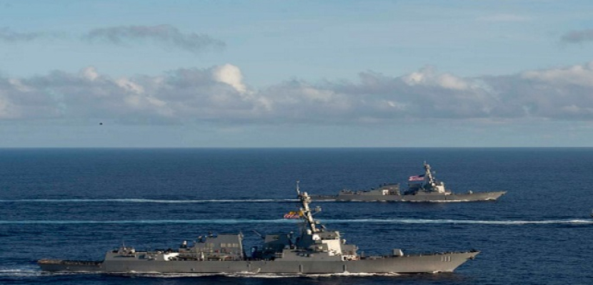 بكين تندد بوجود سفينتين امريكيتين في بحر الصين الجنوبي