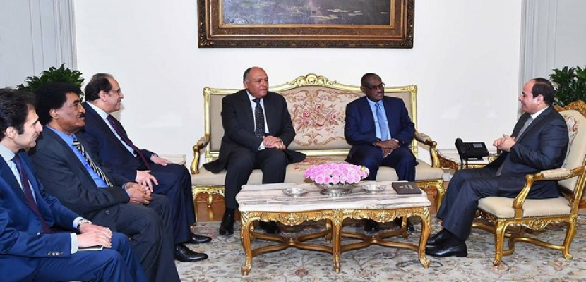 خلال لقائه وزير خارجية السودان.. الرئيس السيسي يرحب بتفعيل الاتصالات وزيادة مستويات التنسيق والتشاور بين البلدين