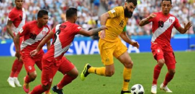 بيرو تحقق الفوز الأول وتودع مع أستراليا كأس العالم 2018