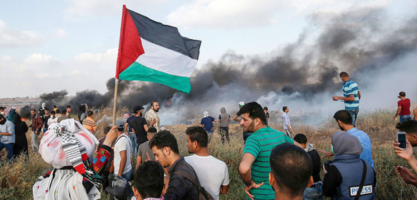 إصابة 4 فلسطينيين برصاص الاحتلال بمسيرات العودة على الحدود الشرقية لقطاع غزة