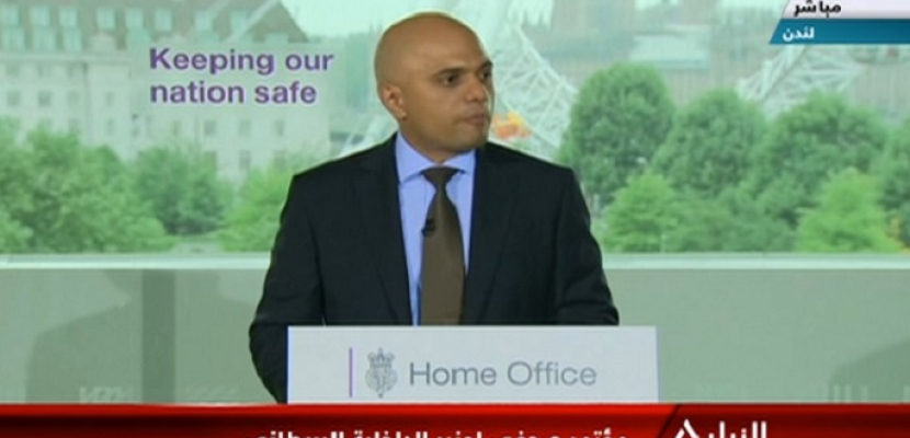 بالفيديو .. وزير الداخلية البريطانى : المسلمون أكثر ضحايا الهجمات الإرهابية