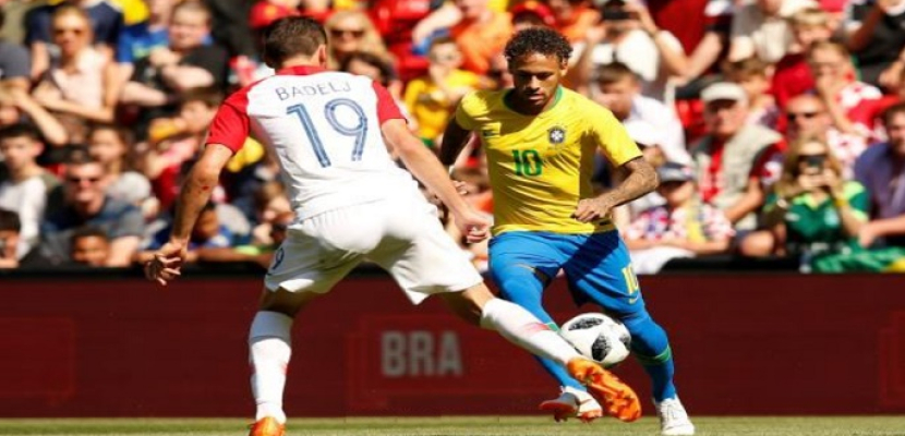 البرازيل تهزم كرواتيا بهدفين استعدادا للمونديال