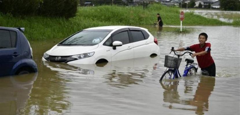مصرع 16 شخصا وفقدان 50 آخرين بسبب الأمطار الغزيرة في غرب اليابان