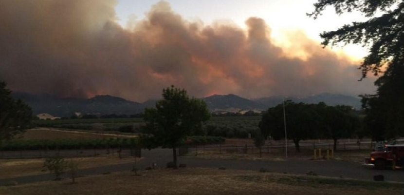 رجال الإطفاء يكافحون لحماية المنازل من حريق غابات كبير في كاليفورنيا