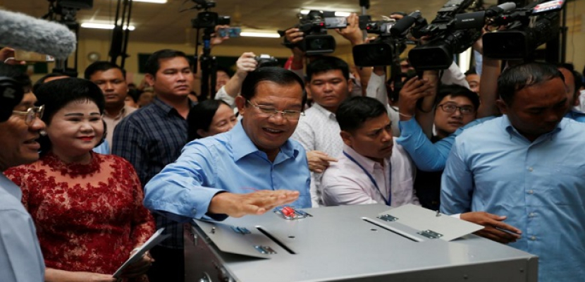 الحزب الحاكم فى كمبوديا يعلن فوزه فى الانتخابات