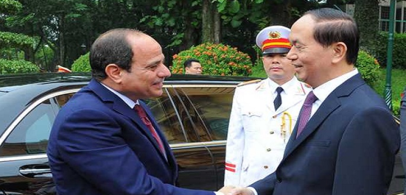 رئيس فيتنام يغادر القاهرة بعد زيارة استغرقت عدة أيام