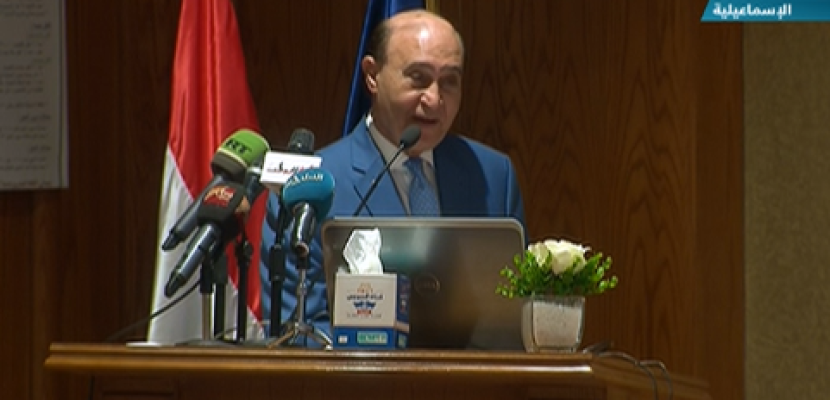 مؤتمر صحفي للفريق مهاب مميش رئيس هيئة قناة السويس