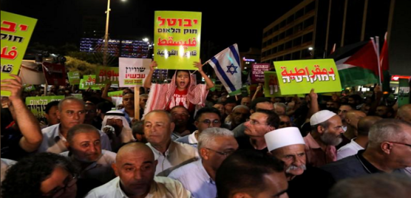 العرب في إسرائيل ينظمون مسيرات للاحتجاج على قانون الدولة القومية الجديد