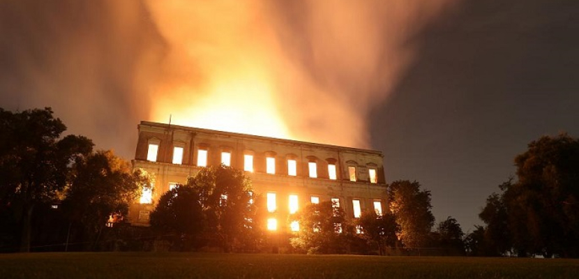 الرئيس البرازيلى يعرب عن حزنه البالغ لحريق المتحف الوطنى بريو دى جانيرو