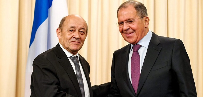 وزيرا خارجية روسيا وفرنسا يبحثان في نيويورك الوضع في سوريا واليمن وليبيا