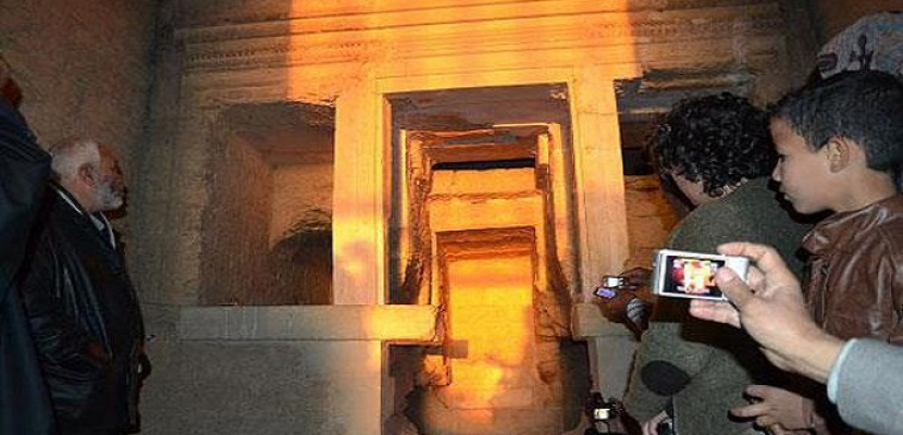 تعامد الشمس على معبد قصر قارون بالفيوم