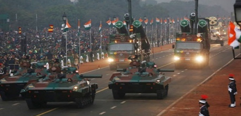 عرض عسكري في الهند احتفالا بالذكرى الـ 70 لتأسيس الجمهورية