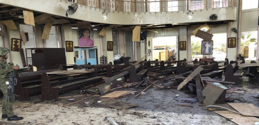 ارتفاع عدد ضحايا انفجار قنبلتين قرب كنيسة الفلبين لـ19 قتيلا و50 مصابا