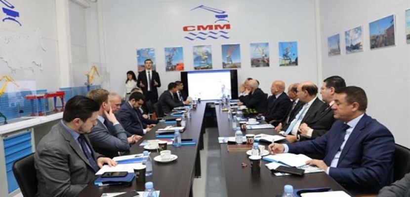 مميش يشهد توقيع اتفاقية إنشاء مصنع للأوناش الثقيلة في المنطقة الروسية