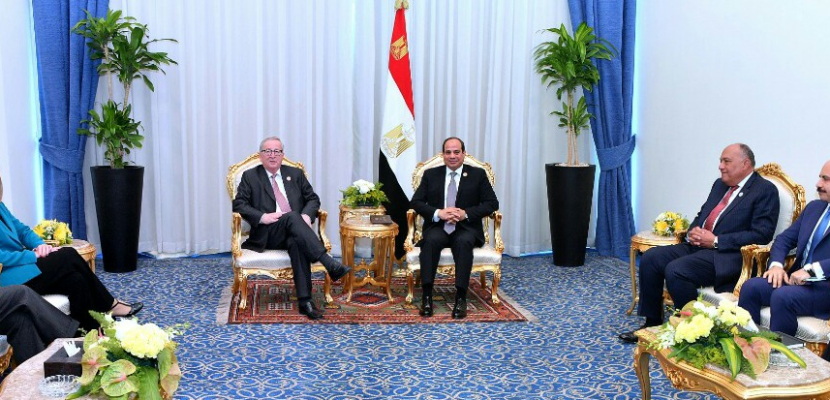 الرئيس السيسي يؤكد حرص مصر على الارتقاء بالعلاقات مع الاتحاد الأوروبي