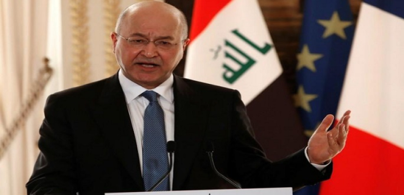 الرئيس العراقي يتوعد بمحاسبة المتسببين بحادث عبارة الموصل