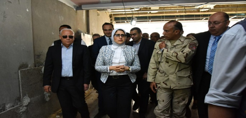 بالصور.. وزيرة الصحة تشدد على الإنتهاء من تجهيزات مستشفى بورفؤاد قبل منتصف يونيو المقبل
